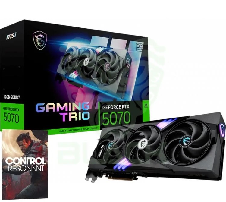 PLACA DE VIDEO MSI GEFORCE RTX 5070 12GB GDDR7 GAMING TRIO OC