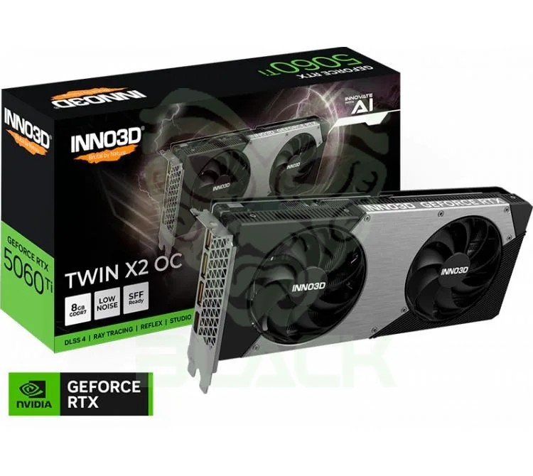 PLACA DE VIDEO INNO3D GEFORCE RTX 5060 TI 8GB GDDR7 TWIN X2 OC