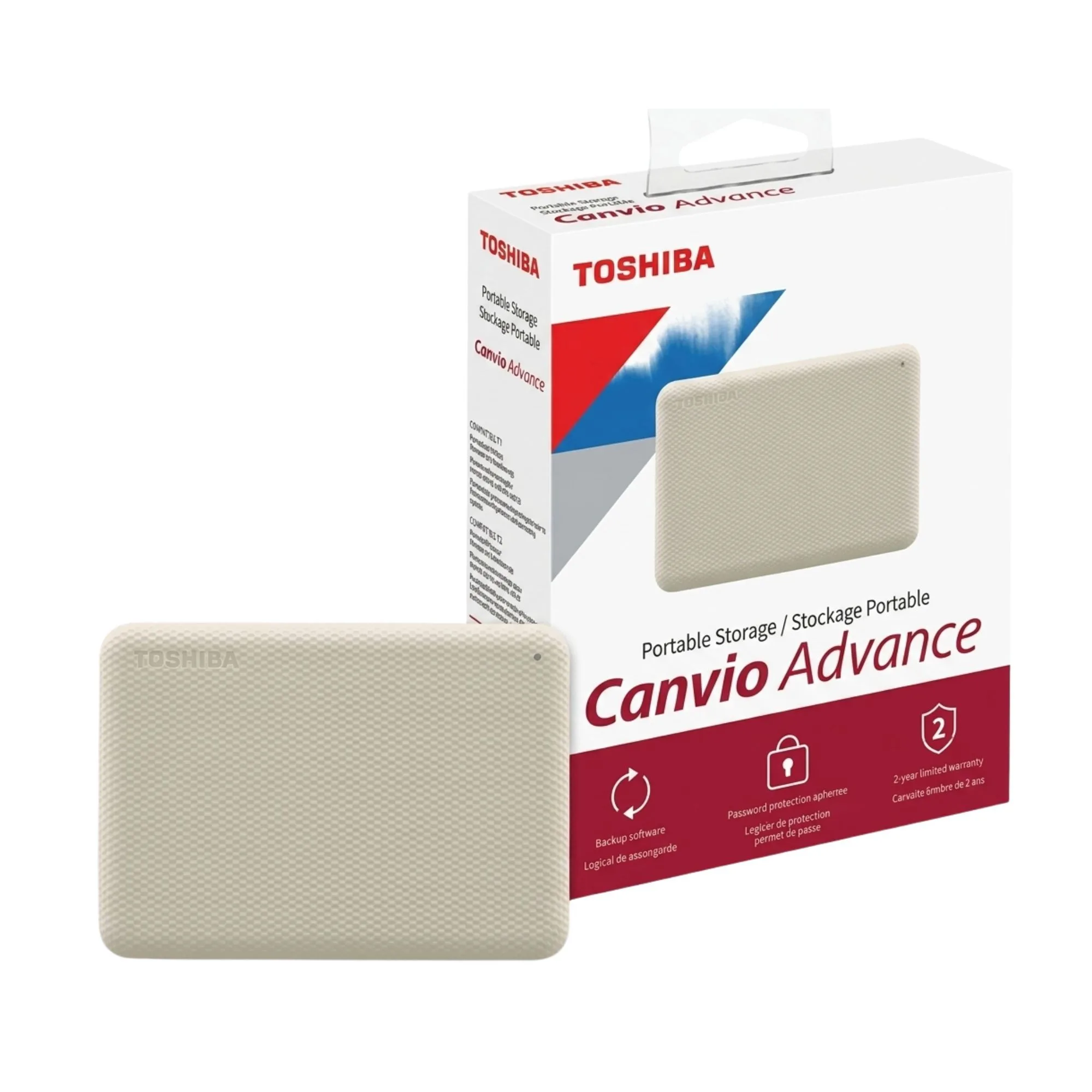 Disco Externo 4TB Toshiba Canvio Advance Hdtca40xw3ca USB 3.0 Blanco