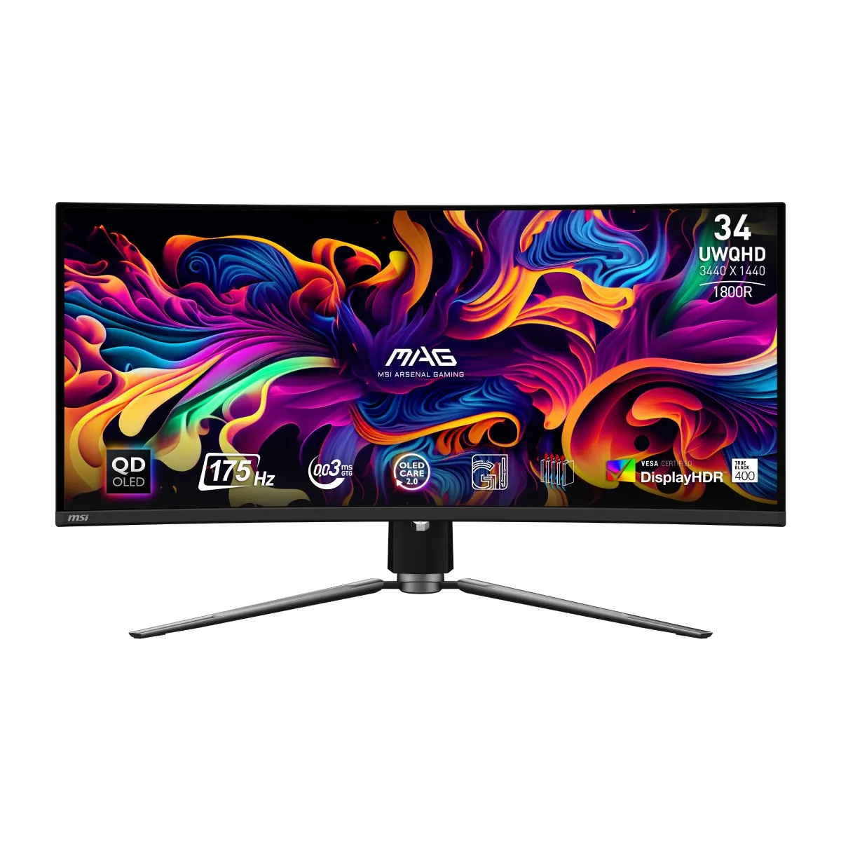 MONITOR 32" MSI MAG 321CQF E18 WQHD CURVO 180HZ HDM