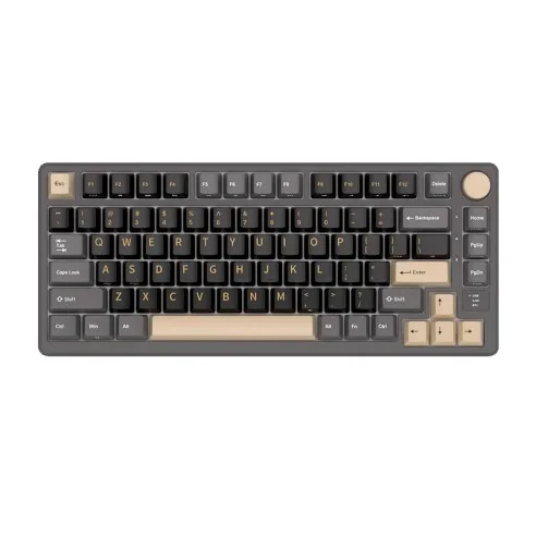 TECLADO ROYAL KLUDGE RKM75 WIRELESS AURORA FRAME SWITCH CREAM 75%