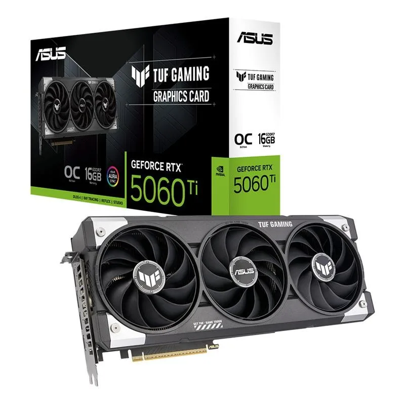 PLACA DE VIDEO ASUS TUF GAMING GEFORCE RTX™ 5060 TI 16GB GDDR7 OC EDITION