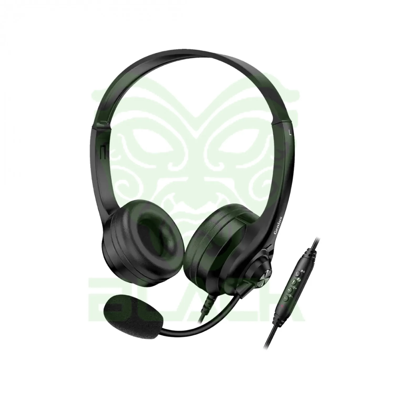 AURICULAR + MIC HEADSET GENIUS HS-235U USB A+C BLACK