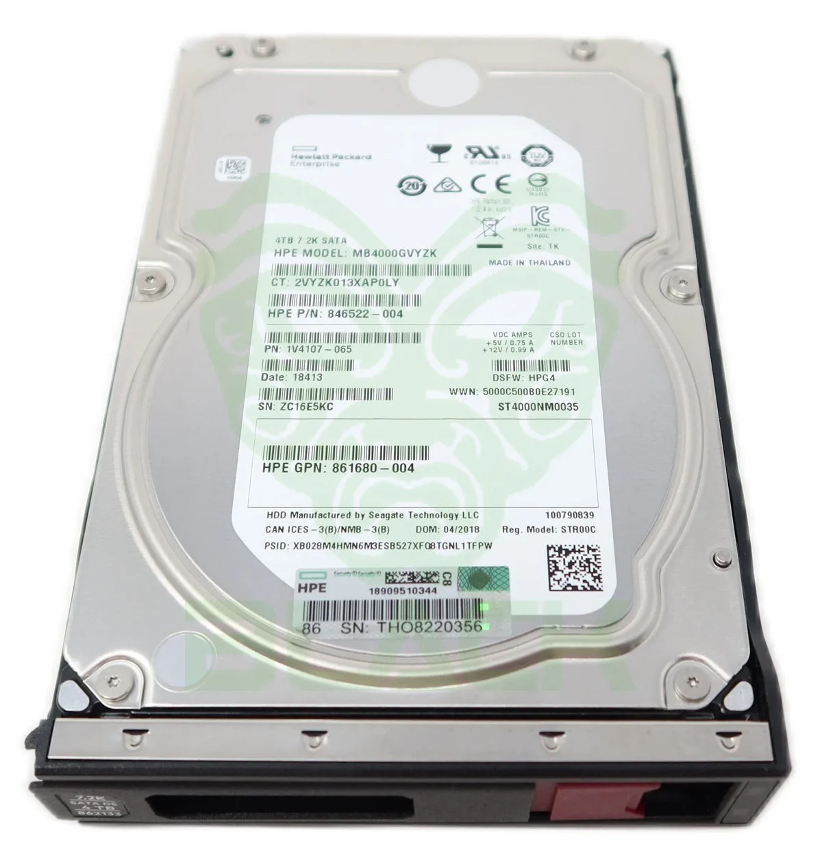 Disco Rigido Interno Hp 4TB Sata 7.2k Lff Lp Ds