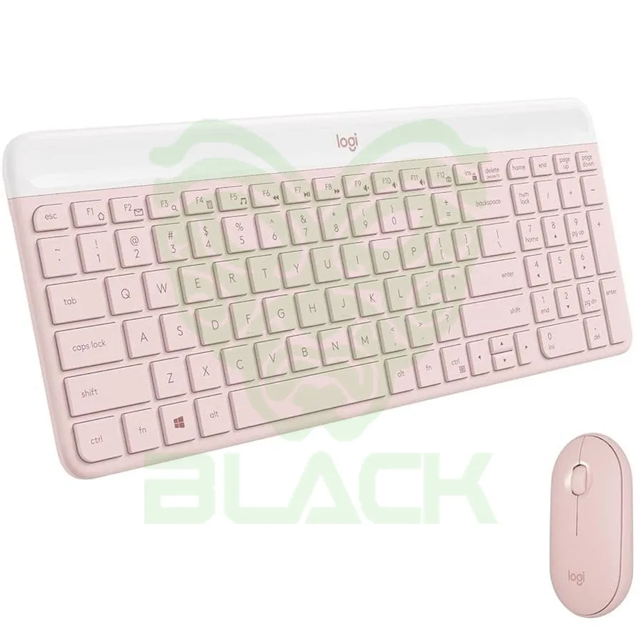 COMBO TECLADO MOUSE INALÁMBRICOS LOGITECH MK470 SLIM ROSE