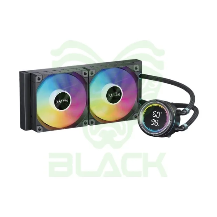 Water Cooling Raptor Aqua Pro 240 Display 2x CPU Cooler 240mm Negro
