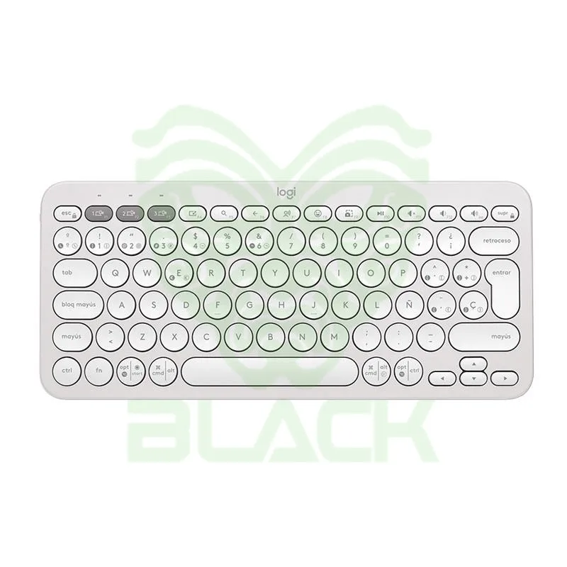 TECLADO LOGITECH PEBBLE KEYS 2 K380S OFF WHITE
