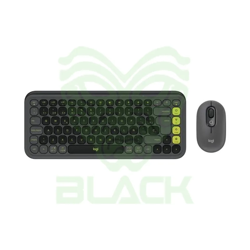 COMBO TECLADO MOUSE INALÁMBRICO LOGITECH ICON POP GRAPHITE