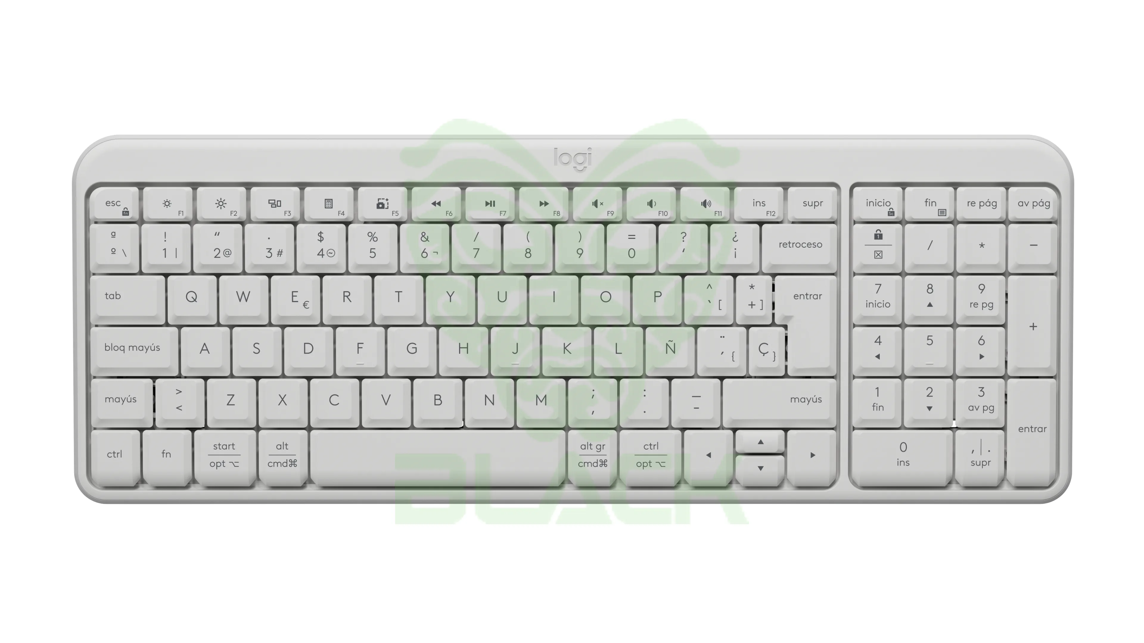 TECLADO LOGITECH INALÁMBRICO K250 BLANCO