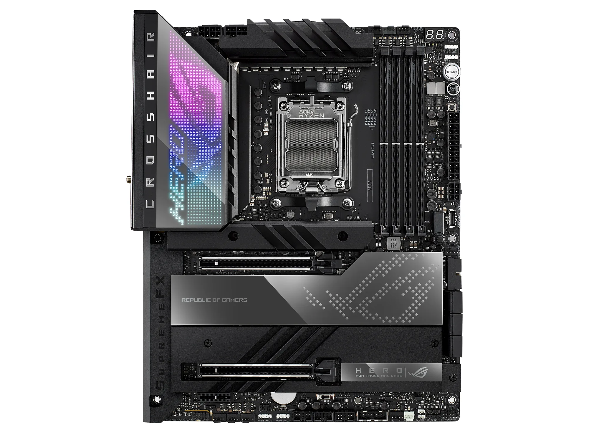 Motherboard ASUS ROG CROSSHAIR X670E HERO AM5 DDR5 — foto 3