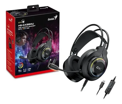 AURICULARES + MIC GENIUS HS-GX580U USB