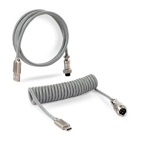 Cable Royal Kludge Coiled USB Type C Grey