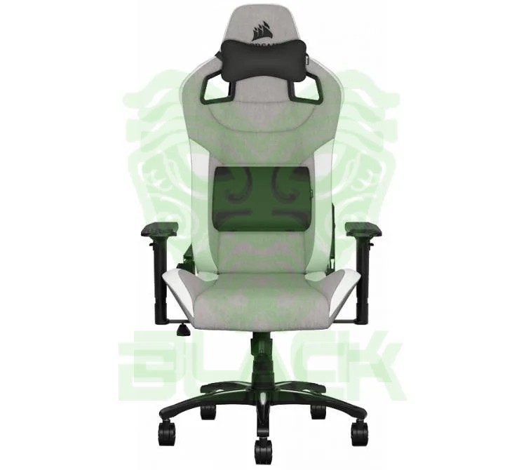 SILLA GAMER CORSAIR T3 RUSH FABRIC GRIS/BLANCO (PESO MAX. 120KG)