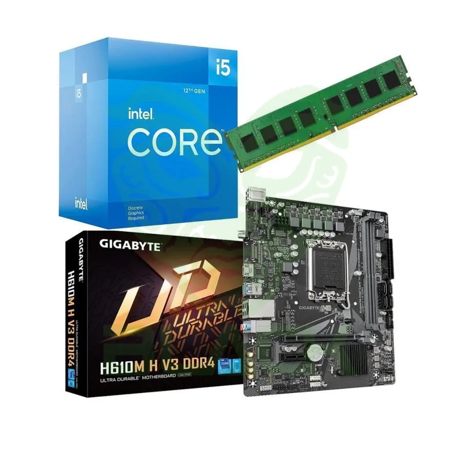 Combo Ecovision INTEL i5 12400 + Mother + 8GB