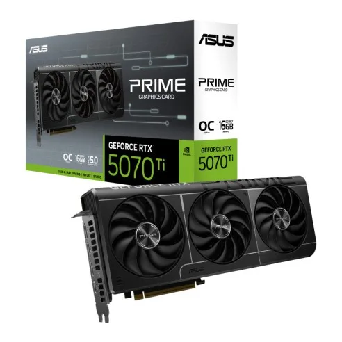 Placa De Video Geforce Rtx 5070 Ti 16GB ASUS Prime Oc Gddr7