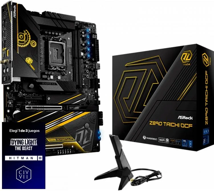 MOTHER ASROCK Z890 TAICHI OCF WIFI LGA1851 DDR5