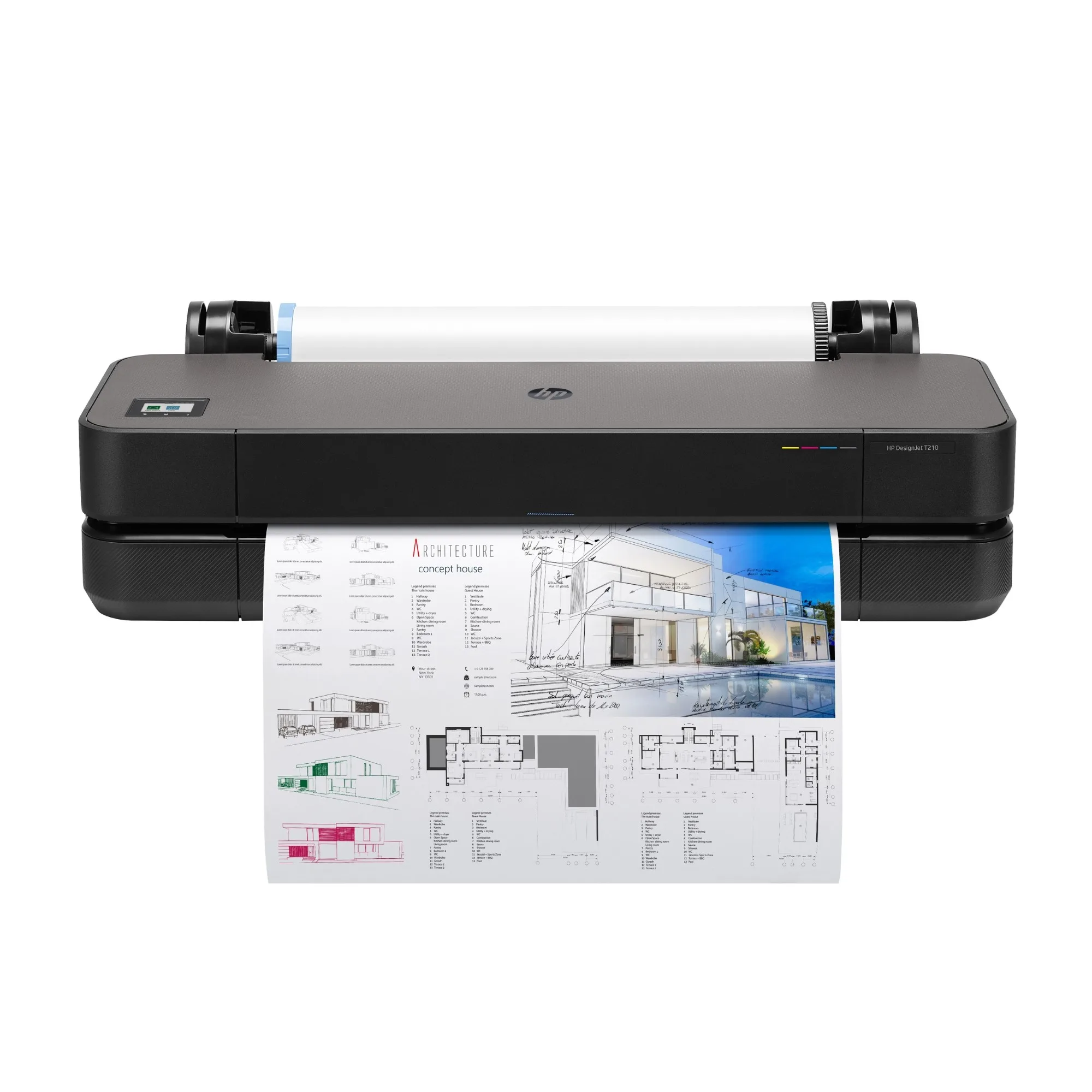 PLOTTER HP DESIGNJET T210 24" CONECTIVIDAD WIFI Y USB 8AG32D