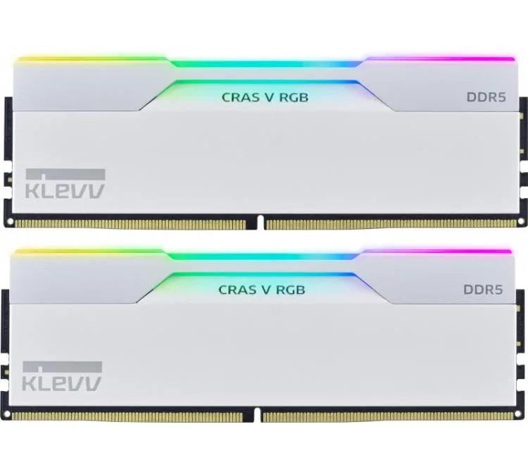 Memoria DDR5 64GB 6000MHz Klevv (2x32gb) Cras V RGB White Cl30