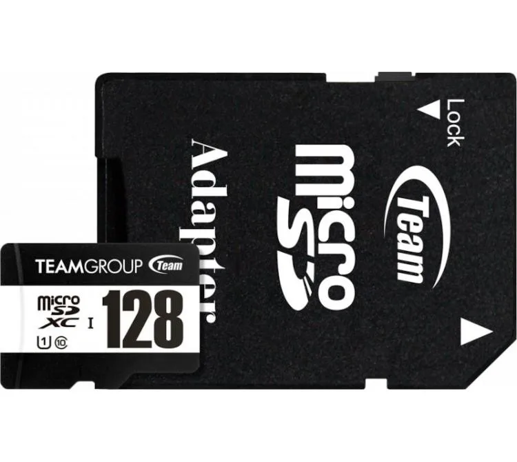 Memoria Micro Sdxc Team Uhs-i 128GB 100MB/S Clase 10 Con Adaptador