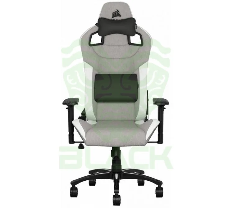 Silla Gamer Corsair T3 Rush Fabric Gris/Blanco (peso Max. 120kg)