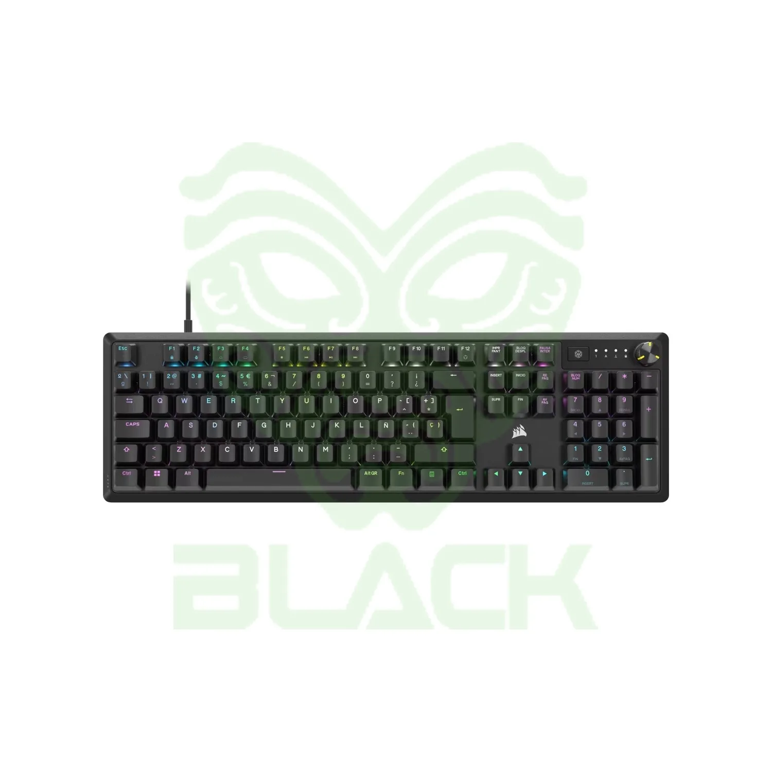 Teclado Gamer Mecánico Corsair K70 Core Rgb: Negro (en)