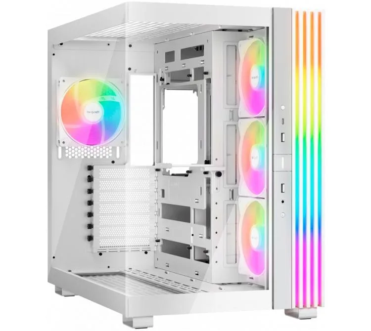 Gabinete Be Quiet! Light Base 600 Lx ARGB White Vidrio Templado 4x120mm Light Wings Lx ARGB Fans Usb-c 3.2 Gen2 Back Connect Inc. Controladora