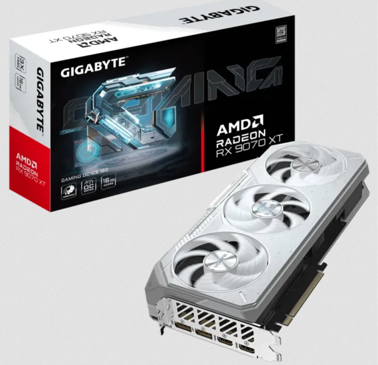Placa De Video Rx 9070 Xt 16GB Gigabyte Gaming Oc Ice