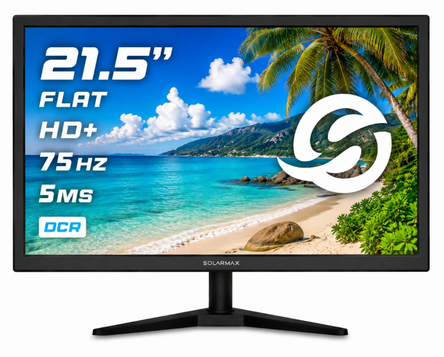 MONITOR 21" SOLARMAX.5 FHD 75HZ VGA/HDMI NEGRO