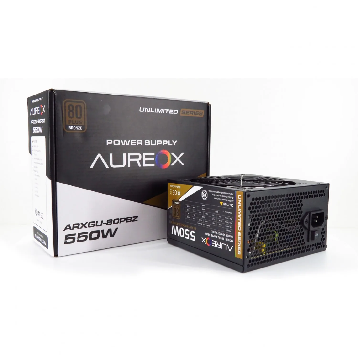 FUENTE 550W AUREOX BRONZE 80+PSU
