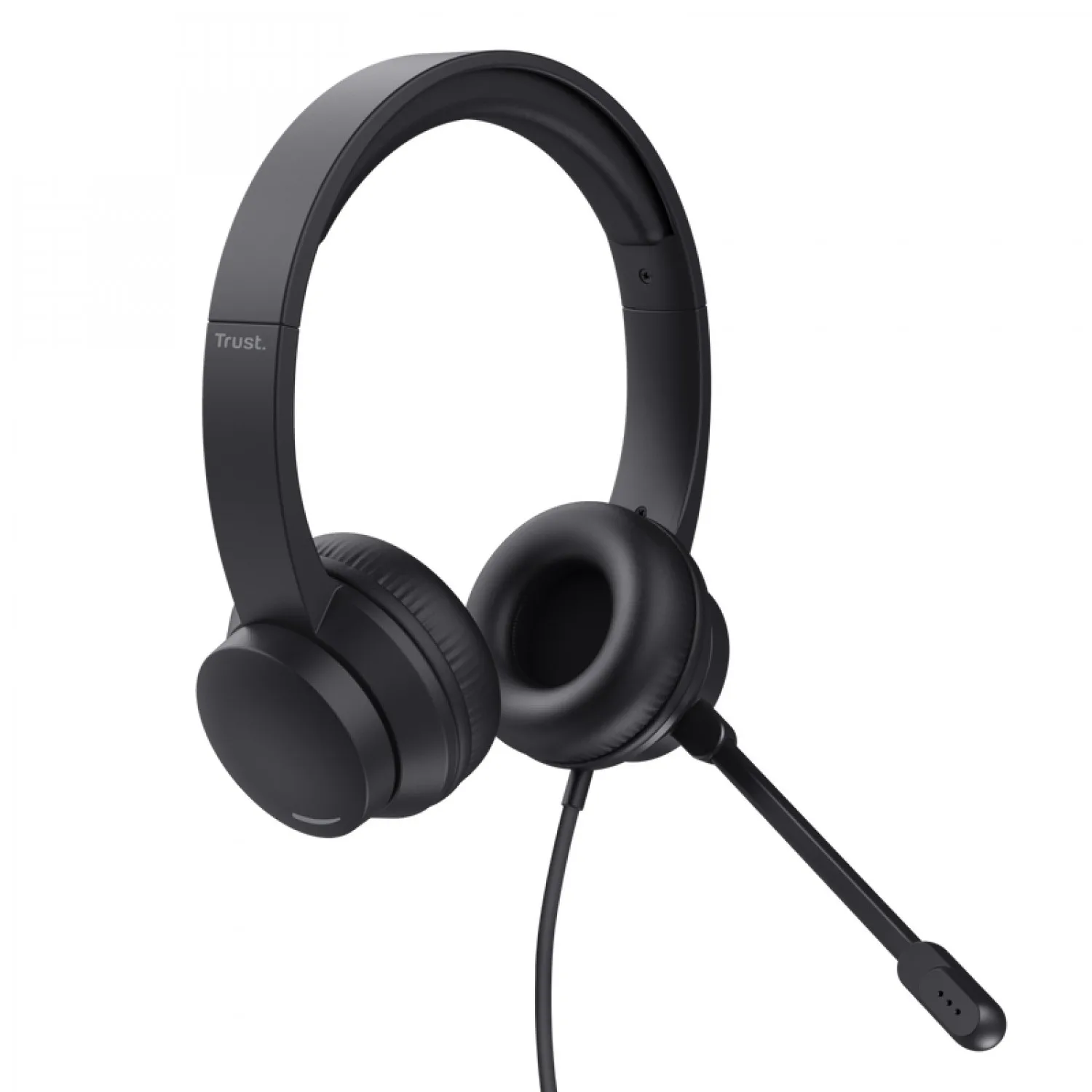 AURICULARES TRUST AYDA USB AJUSTABLES CON MICRÓFONO NEGRO