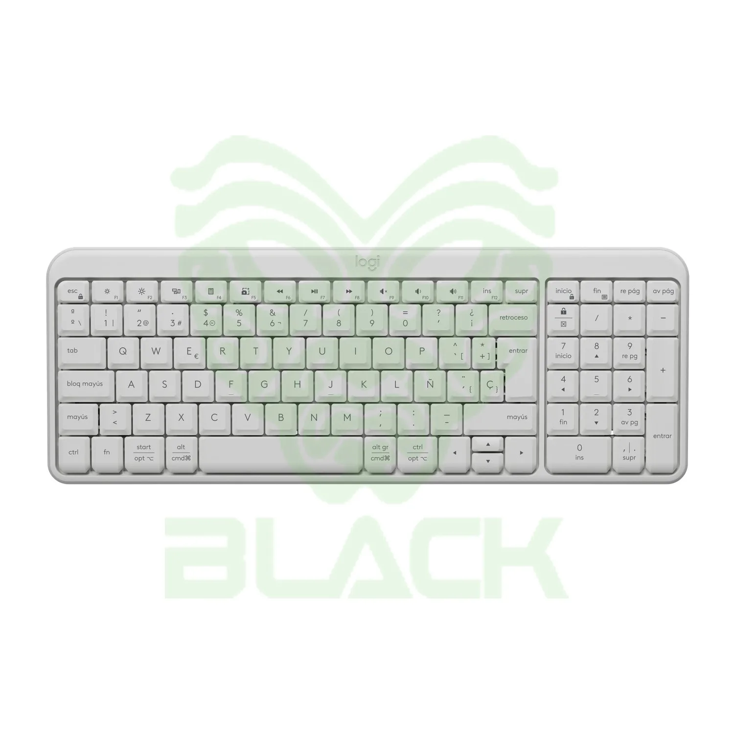 Teclado Logitech Inalámbrico K250 Blanco