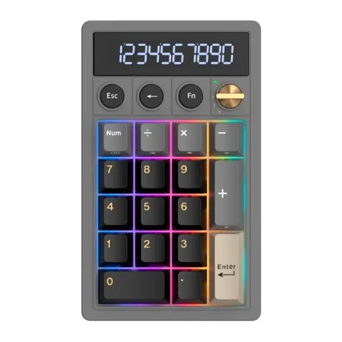 Teclado Royal Kludge Rkm20 Phantom Switch Violet Numpad — foto 2