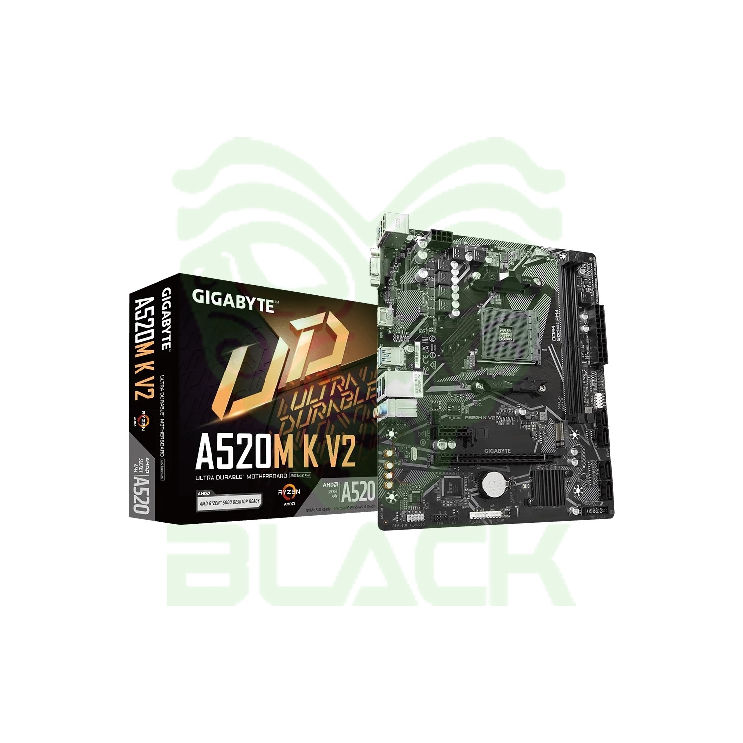 MOTHERBOARD GIGABYTE A520M K V2 AM4 DDR4