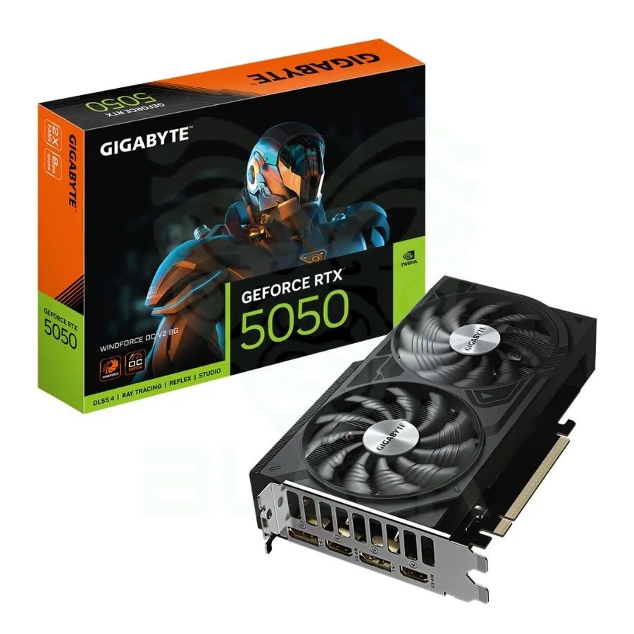 PLACA DE VIDEO GIGABYTE GEFORCE RTX 5050 WINDFORCE V2 OC 8GB