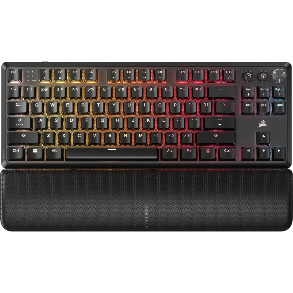 Teclado Mecanico Corsair K70 Core Tkl Wireless 2.4GHz Slipstream Bluetooth Switch Mlx Red V2 RGB 890hs