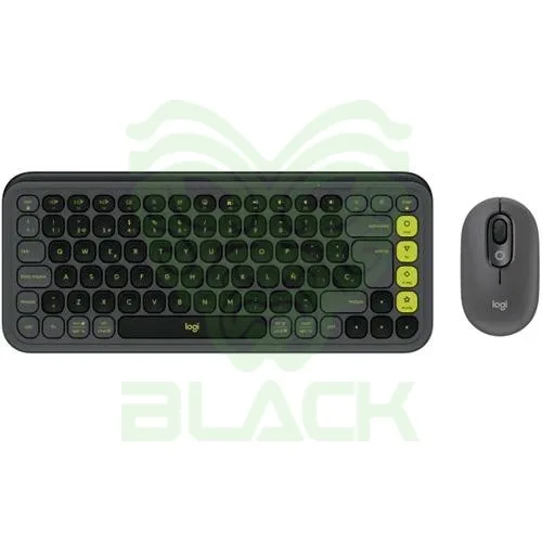 Teclado Y Mouse Logitech Pop Icom Graphite Wireless 2.4GHz - BT