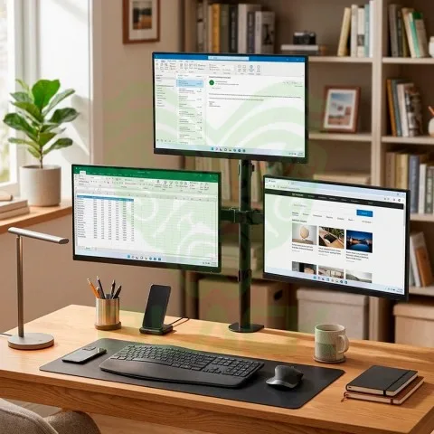 Soporte Intelaid Triple Monitor 13 A 27 - 8kg