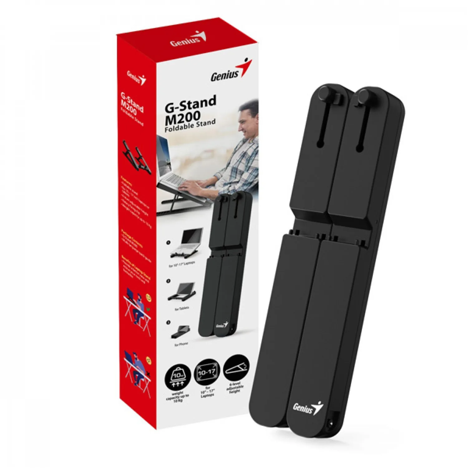 Base Notebook Genius G-stand M200 Black