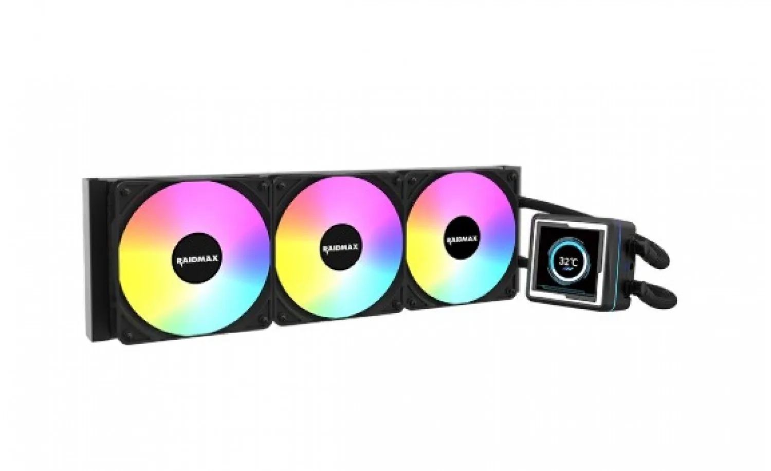 Water Cooler Raidmax Lm360 Display Lcd RGB Black