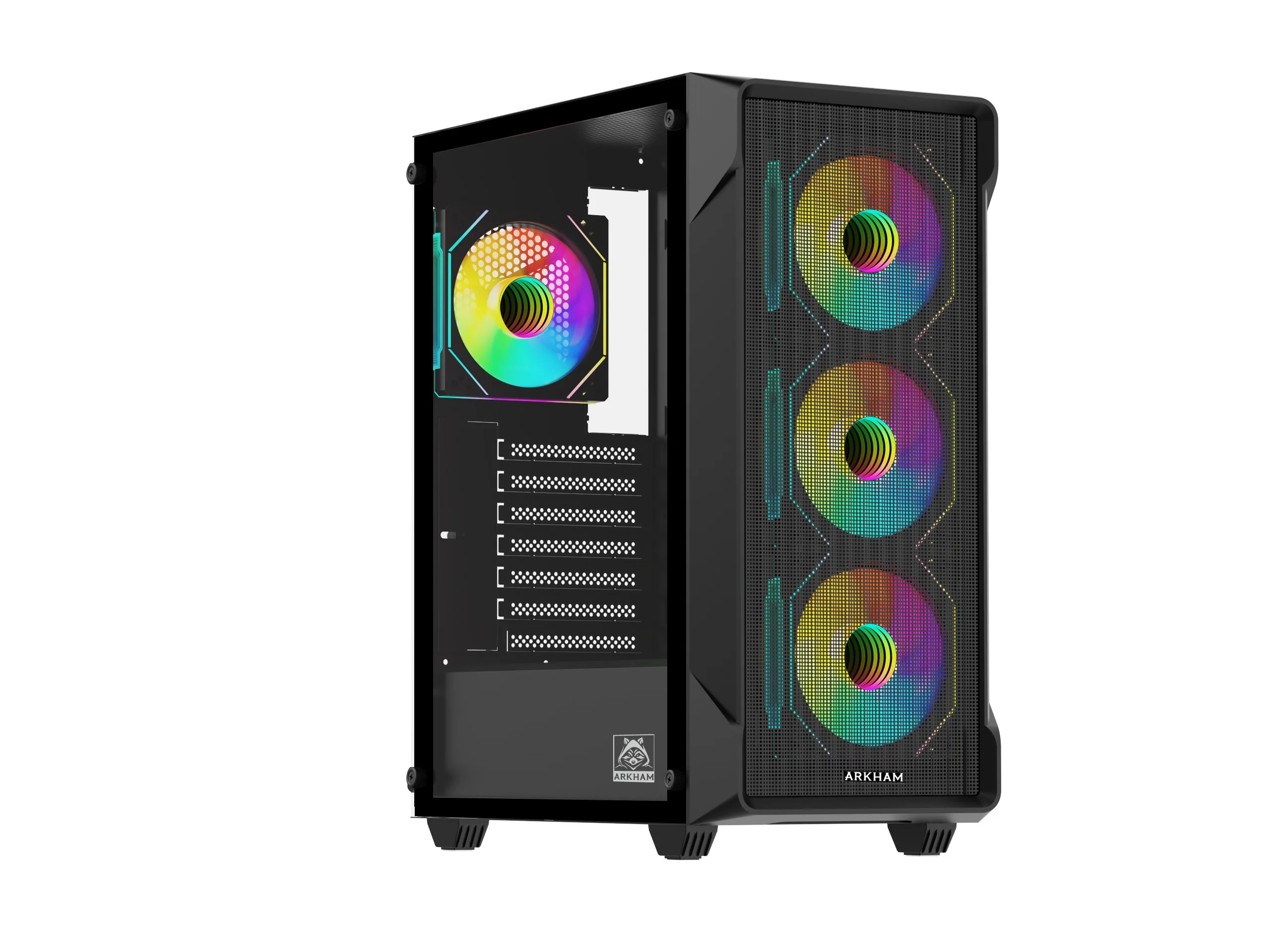 Gabinete Arkham Vorus 4*fan ARGB ATX