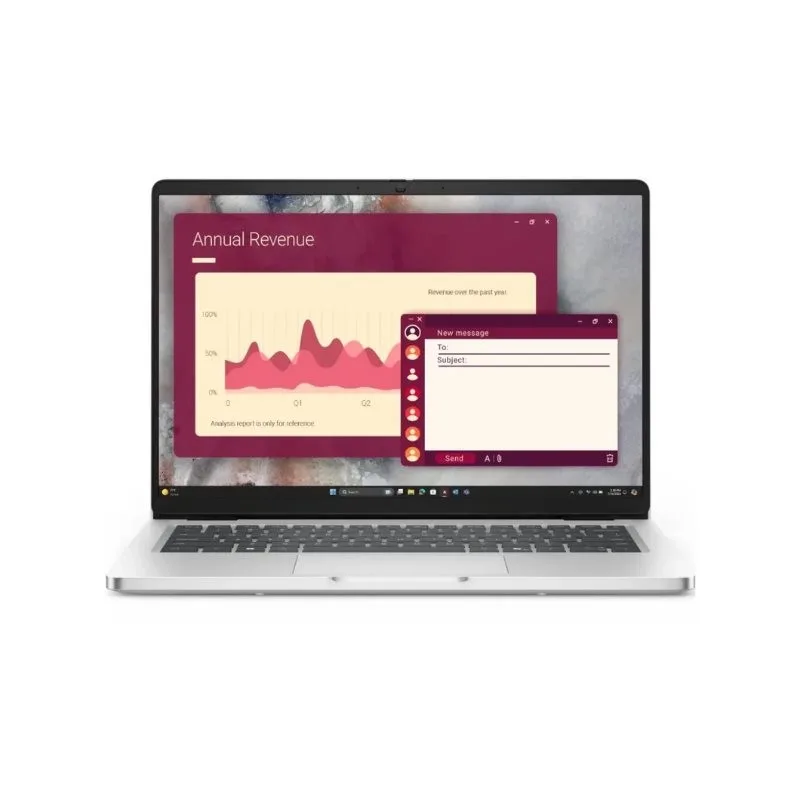 NOTEBOOK DELL PRO 14 SILVER PC14250- ULTRA 7 - 16GB - 512 SSD - W11PRO - 3YBO