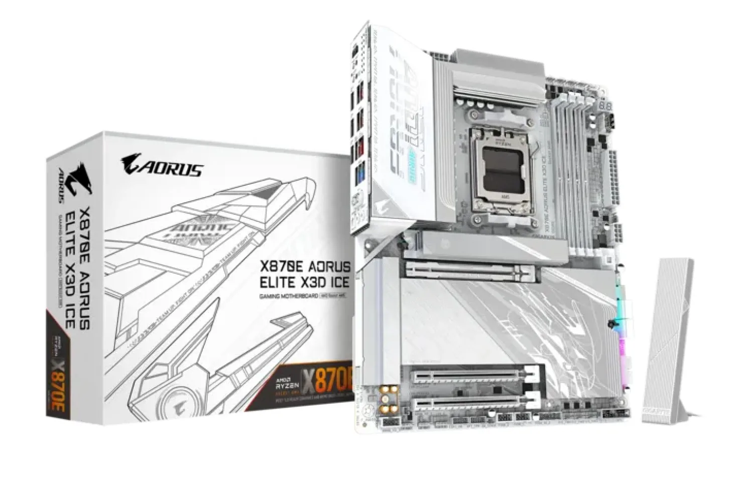 MOTHER GIGABYTE (AM5) AMD X870E AORUS ELITE X ICE