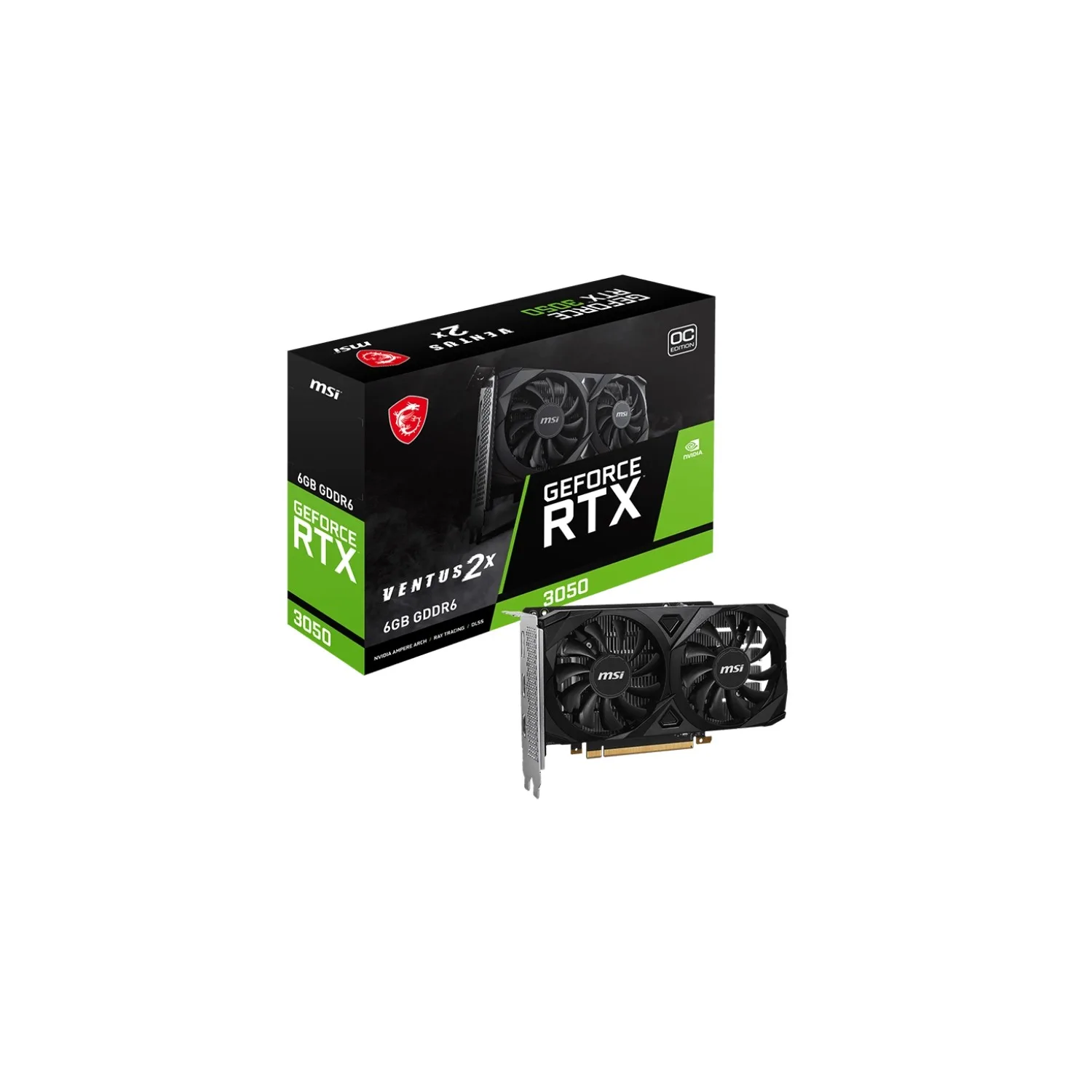 PLACA DE VIDEO RTX 3050 6GB MSI VENTUS