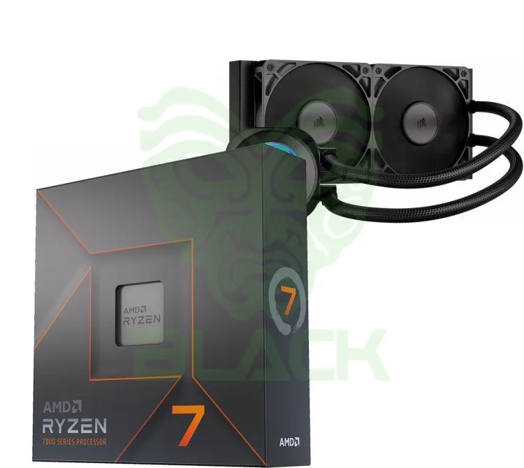 PROCESADOR AMD RYZEN 7 7700X 5.4GHZ TURBO + CORSAIR NAUTILUS 240 RS LCD WATER COOLER