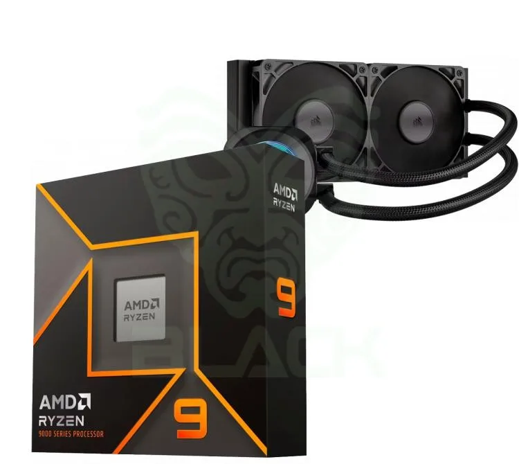 PROCESADOR AMD RYZEN 9 9900X (AM5) 5.6GHZ TURBO + CORSAIR NAUTILUS 240 RS LCD WATER COOLER