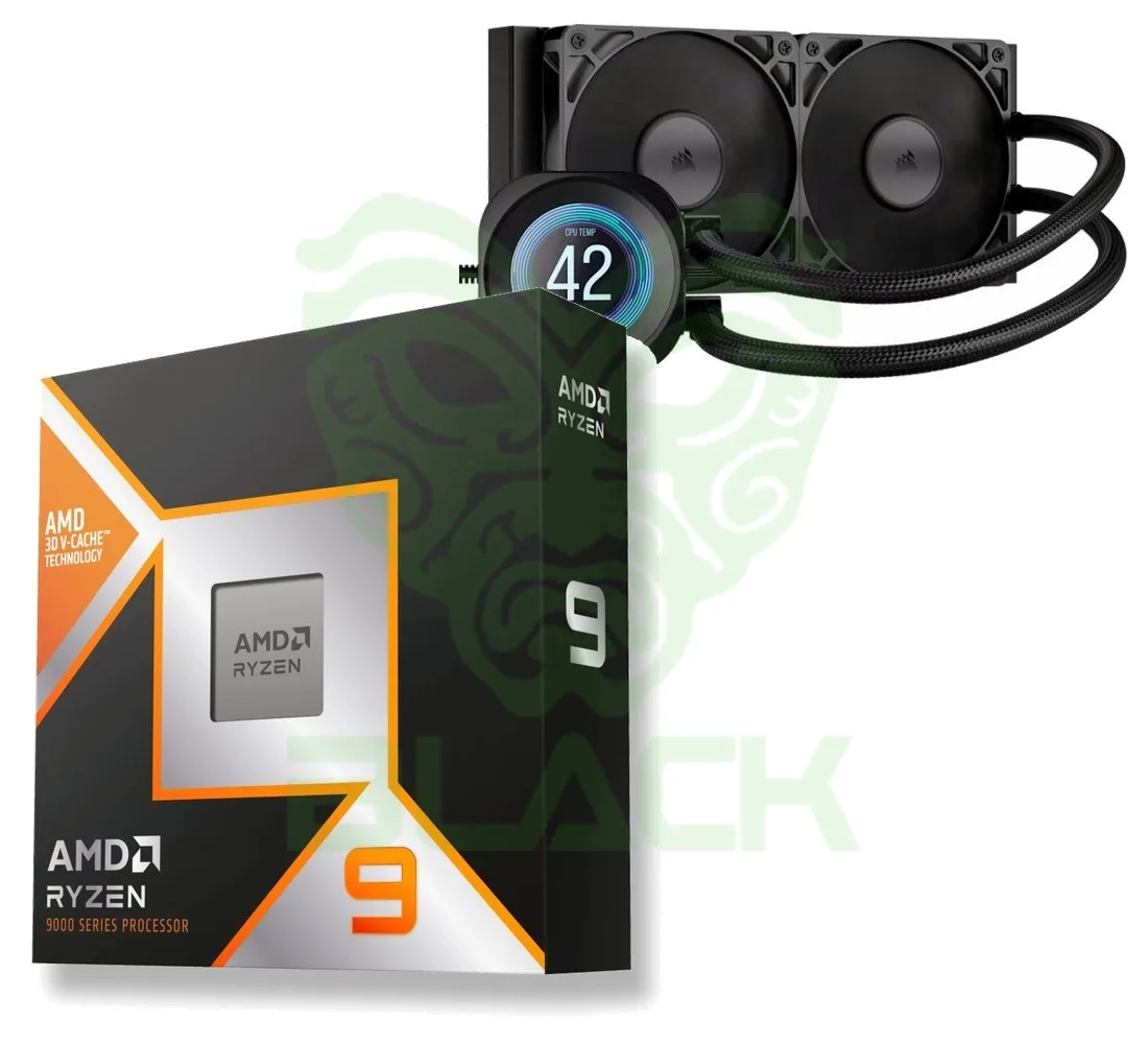 PROCESADOR AMD RYZEN 9 9950X3D (AM5) 5.7GHZ TURBO + CORSAIR NAUTILUS 240 RS LCD WATER COOLER