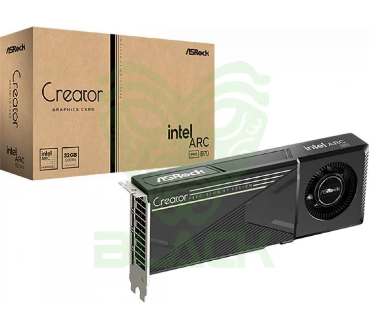 Placa De Video Asrock INTEL Arc Pro B70 Creator 32GB Gddr6 Ai