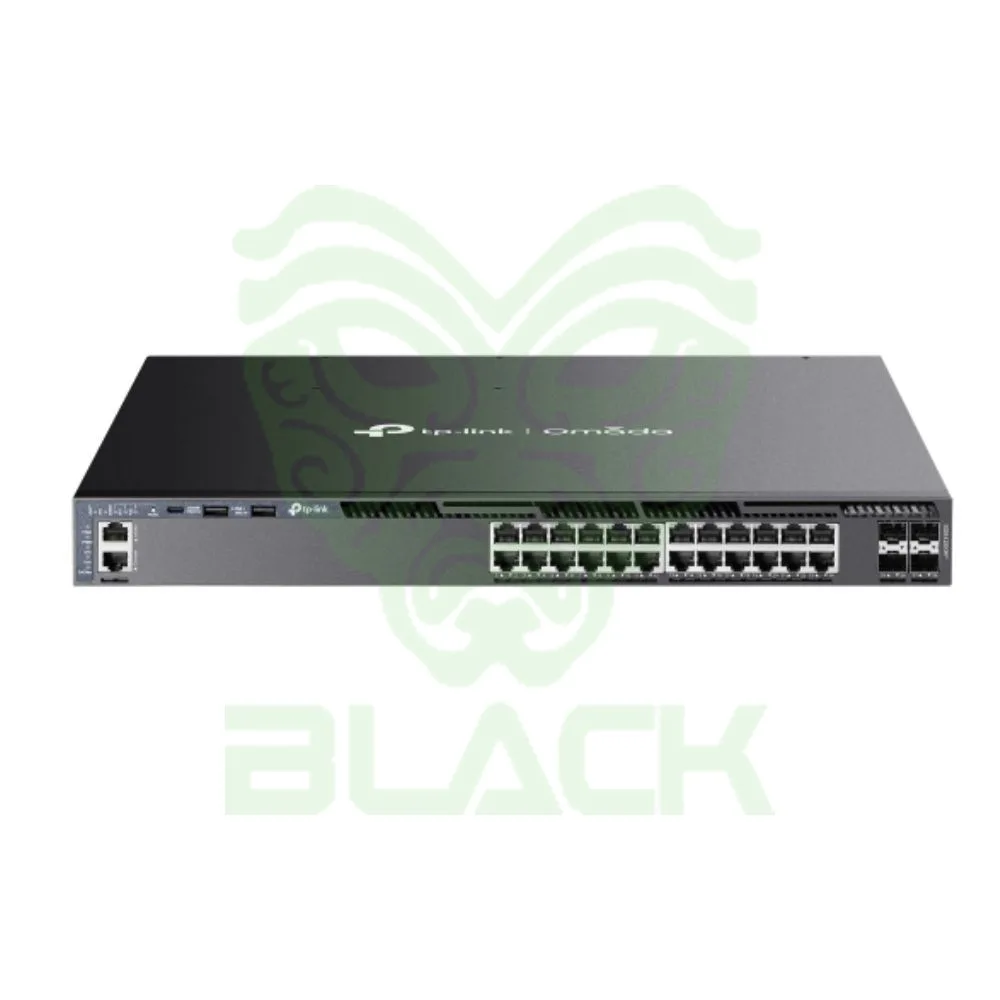 Tp-link Omada Sg6428xhp Dispositivo De Red Administrado L3 Gigabit Ethernet (10/100/1000) Energía Sobre Ethernet (poe) 1u Negro