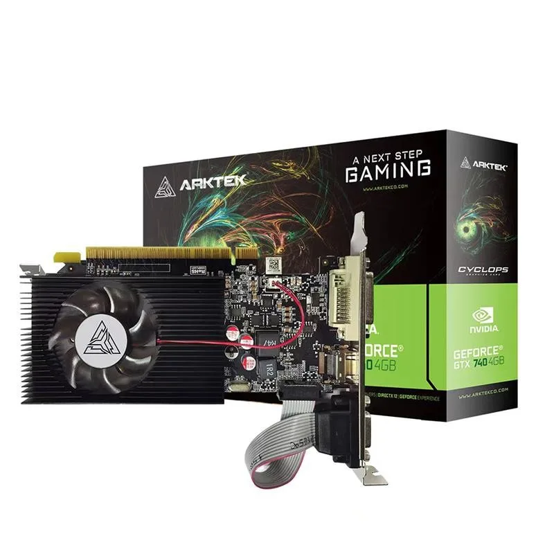 Placa De Video Arktek Geforce Gt740 4GB DDR3 128bit Low Profile
