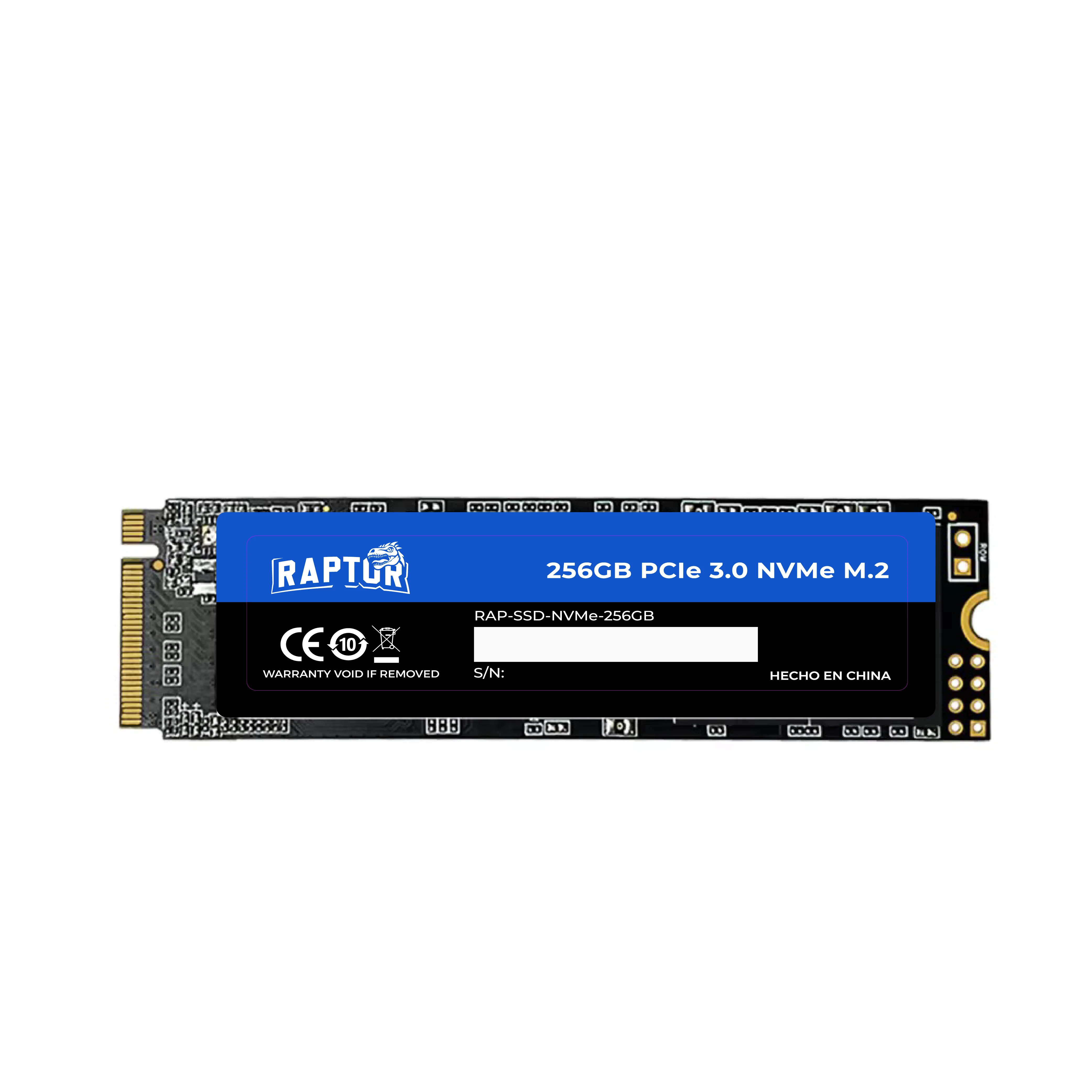 Disco M.2 Nvme 256GB Raptor Legacy PCIE 3.0